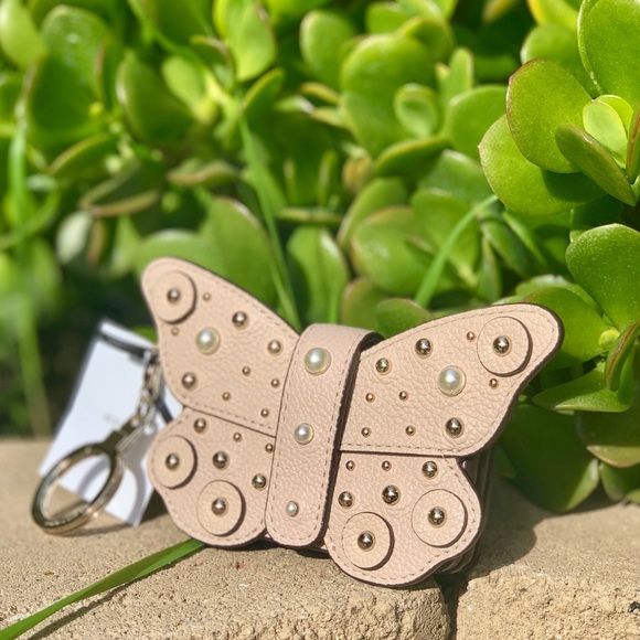 Kate Spade Butterfly Card Case Key Chain Wallet - Picture 3 of 6